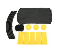 Filet de volleyball de plage avec support de rebond dynamique 3 balles et sac de transport pour tion (balles de 9 cm et 12,5 cm)