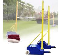 Filet de volleyball portable avec base remplissable pour entraînement intérieur et extérieur