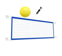 Filet de volleyball pour piscine | Filet de volleyball de rechange réglable | Kit d'accessoires de sport haute performance en maille polyester de 4,5 x 0,9 m avec pompe de volley-ball gonflable pour