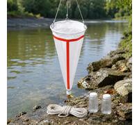 Filet d'échantillonnage de plancton, maille 125-600 avec corde pour recueillir des échantillons de phytoplancton et de protozoaires, filet de plancton portable pour la recherche et les études