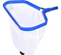 Filet d'écumoire de Piscine avec Sac Profond Double Couche,Cadre en Aluminium Robuste,Filet d'écumoire de Piscine avec Maille Fine,Bleu (sans Poteau)