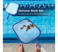 Filet d'Écumoire de Piscine en Maille pour Cuir oral elu,Accessoire de Nettoyage pour Spa et l'annulation (Poteau Non Inclus)