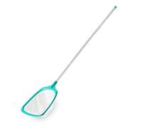 Filet d'écumoire d'étang, filet d'écumoire de piscine d'été avec poteau rétractable, retrait de feuilles, outils de nettoyage professionnels d'étang de jardin-Vert