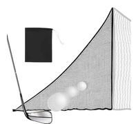 Filet d'entraînement de Golf - Filet de Frappe de Balle de Golf de 2,1 x 2,1 m, fileet de senne de golfportable, d'entraînement degolf en PE avec Sac de Sable | Filetde barrière d'enraînement