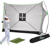 Filet d'entraînement de golf SteadyDoggie avec gazon synthétique et sac