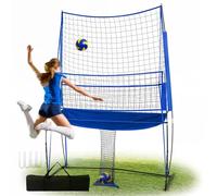 Filet d'entraînement de volley-ball avec hauteur réglable pour la pratique de la frappe dans le jardin et l'intérieur