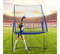 Filet d'entraînement de volley-ball pour entraînement à crampons, 3,4 x 2,4 m, équipement d'entraînement pour entraînement en équipe ou en solo à la maison