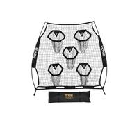 VEVOR Filet d'entraînement pour football, 208 x 189 cm, filet de lancer de rugby avec 5 poches pour cibles, sans nœuds, sangles et étui de transport inclus, pour améliorer la précision de lancer, noir