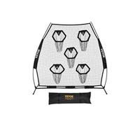 VEVOR Filet d'entraînement pour football, 2265x2100 mm, filet de lancer de rugby avec 5 poches pour cibles, sans nœuds, sangles et étui de transport inclus, pour améliorer la précision de lancer, noir