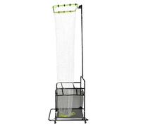 Filet d'entraînement pour volley-ball, 5 réglages d'angle et de hauteur, 1,7-3,3 m, portable avec roues verrouillables pour entraînement intérieur et extérieur