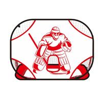 Filet d'entraînement robuste pour gardien de but de hockey sur glace et exercices d'intérieur et d'extérieur avec disposition facile avec un filet d'entraînement composé de tissu Oxford