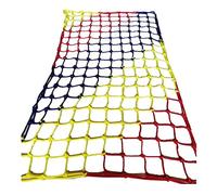 Filet d'escalade coloré,Cargaison Aire de Jeu en Nylon Enfants Treehouse Corde Maille échelle extérieure(8mm*8cm,2X5m/6.6X13.4ft)