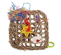 Filet d'escalade coloré en Paille pour Perroquet, Jouet à mâcher pour Oiseaux de Compagnie, Accessoire pour Cage à Oiseaux de Petite et Moyenne Taille