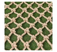 Filet d'escalade de sécurité - Maille épaisse en corde de jute anti-chute pour cabane dans les arbres, aire de jeux, balcon, balançoire et remorque - Grille de protection parfaite pour les jeux en