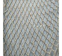 Filet d'escalade d'extérieur - Filet de sécurité en corde de chanvre robuste pour décoration de balcon et de cour, filet de protection de plafond (1 x 2 m) - Parfait pour la sécurité des enfants et