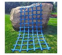 Filet d'escalade d'intérieur pour enfants, filet de cargaison en polyester robuste pour adultes, ensemble de balançoire de course d'obstacles, échelle de sécurité Jungle Gym, 1,5 x 3 m, bleu