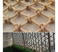 Filet d'escalade en corde de chanvre de 18 mm pour enfants et adultes, filet de sécurité avec maille de 15 cm, grand filet balançoire pour l'escalade et les activités amusantes