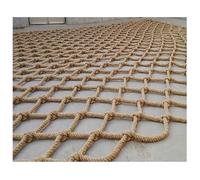 Filet d'escalade en corde de chanvre - Filet sûr pour balcon et escalier pour jardin, aire de jeux, décoration intérieur/extérieur - Protection pour enfants et animaux domestiques (3 tailles)