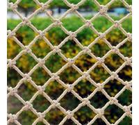 Filet d'escalade en corde de chanvre pour enfants, utilisable en intérieur et en extérieur - Filet de chargement résistant pour aire de jeux, décoration de sécurité en maille de jute pour ba