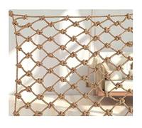 Filet d'escalade Fait De Corde De Chanvre，Filet Apporte Charge Maximale pour Enfants Terrain De Jeux，Matériel De Jute Naturel(4X6m(13.12X19.68ft))