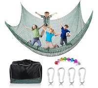 Filet d'escalade - Filet de sécurité en nylon robuste, filet de sécurité en plein air | Grand jeu pour résistant, filet de protection double pour jardin, pont suspendu, parc pour et