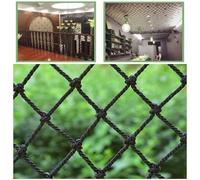 Filet D'escalade Noir Pour Enfants, Cabane Dans Les Arbres, Filet De Sécurité Pour Enfants, Escalier, Balcon, Garde-corps, Filet De Protection, Corde De Chanvre Robuste, Filet (Size:1mx2m/39.3"x78.7")