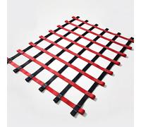 Filet d'escalade personnalisable pour enfants - 0,9 x 4,9 m - Sangle de sécurité polyvalente pour parcours d'obstacles Ninja - Protection extérieure et équipement de jeu amusant