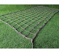 Filet d'escalade portable - Filet de sécurité en corde de 4 x 7 m pour une utilisation intérieure/extérieure, idéal pour les aires de jeux, les jeux de jardin et les activités d'escalade, fi