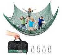 Filet d'escalade pour aire de jeux, double couche, filet de sécurité pour enfants, balançoire, jardin, 1 x 3 m, 2 x 3 m, 3 x 3 m, filet anti-chute pour aire de jeux (vert, 200 x 300 cm)