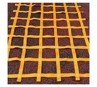 Filet d'escalade pour enfants - Accessoires de course d'obstacles d'intérieur dans la jungle, filet de sangle pour entraînement mural, fixation de balançoire - Équipement de terrain de jeu orange