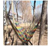Filet d'escalade pour Enfants - Filet de Jeu Double Couche en Polyester 3x3m pour cabane dans Les Arbres, Pont de Corde, Aventures en Plein air, équipement d'escalade Amusant pour Enfants
