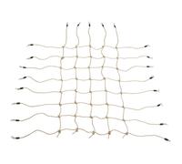 Filet d'escalade pour enfants - Outsunny - filet de protection pour aire de jeux Ninja - pour 3-6 ans - PE - 1,5 x 2 m - marron