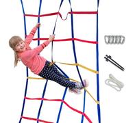 Filet d'escalade pour Enfants Slackline Ninja - Accessoires pour Filets d'escalade et Parcours d'obstacles de 2 mètres