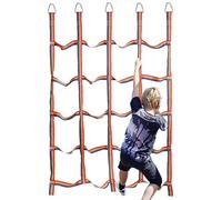 Filet d'escalade pour - Jeux d'extérieur avec sangle arc-en- pour , échelle de corde, charge d'obstacles avec sangle | 57x72,8 pouces, pour la maison d'arbre à air