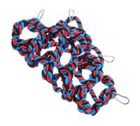 Filet d'escalade pour oiseaux, balançoire pour oiseaux, échelle en corde pour animal domestique, filet hamac à suspendre pour petit animal domestique, avec 4 crochets, pour perroquet et oiseau