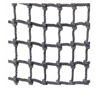 Filet d'escalade robuste pour terrain de jeu extérieur et sécurité de cargaison, filet de sécurité en nylon durable pour cabanes dans les arbres, balançoires et remorques de camion