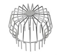 Filet d'évacuation de toit en acier inoxydable 304 pour protection de gouttière avec récupérateur de feuillage, conçu pour une insertion facile et une performance de drainage efficace (160 mm)