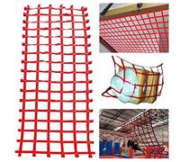 Filet d'extérieur de taille personnalisée pour enfants et adultes - Accessoires d'escalade, échelle en corde pour cabane dans les arbres et lits superposés, parcours d'obstacles Slackline Warrior (1,5