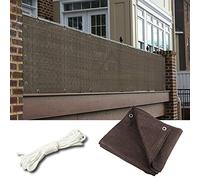 Filet d'occlusion durable pour balcon avec trous métalliques, protection contre le vent, 51 options de taille pour une meilleure intimité et sécurité en plein air.