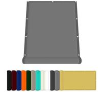 Filet D'Occultation Rectangulaire 150 x 250 cm Tissu Polyester UV Protection avec Oeillets Filet Protection Solaire pour Jardin Terrasse Et Balcon, Gris Clair