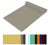 Filet D'Occultation Rectangulaire 210 x 250 cm Tissu Polyester UV Protection avec Oeillets Filet Protection Solaire pour Fête Piscine Et Plage en Plein Air, Kaki