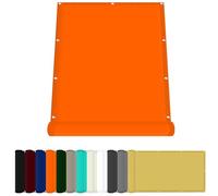 Filet D'Occultation Rectangulaire 80 x 550 cm Tissu Polyester UV Protection avec Oeillets Toiles D'Ombrages pour Terrasse Extérieure Et Pelouse, Orange