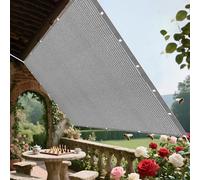 Filet d'ombrage 0.8 x 1.4 m Protection Solaire Filet D’Ombrage Rectangulaire Résistant pour Serre Jardin Couverture Potager Terrasse, Gris Clair