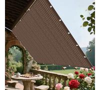 Filet d'ombrage 1.1 x 2.4 m Protection Solaire Filet D’Ombrage Rectangulaire Résistant pour Serre Jardin Couverture Potager Terrasse, Brun