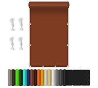 Filet d'ombrage 1.4 x 2.5 m Imperméable Protection UV Voile Ombrage pour Extérieur Toile Ombrage UV Protection avec Oeillets et Cordons pour Jardin Patio Balcon, Rouge Rouille