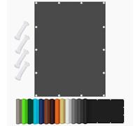 Filet d'ombrage 1.7 x 2.8 m UV Protection et Imperméable Voile d'ombrage Carré Imperméable Balcon Voile avec Oeillets et Cordons pour Jardin Patio Balcon, Gris Foncé
