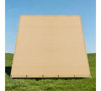Filet d'ombrage 1 x 3.4 m Vent et Perméable à l'eau Voile d'ombrage Rectangulaire Résistant pour Serre Jardin Couverture Potager Terrasse, Jaune Sable