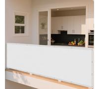 Filet d'ombrage 104 x 190 cm Imperméable 98% UV Protection Toile d'ombrage pour Pergola avec Oeillets pour Patio Jardin Terrasse Extérieur, Blanc