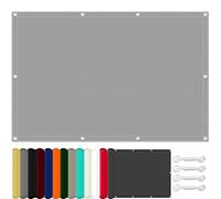 Filet d'ombrage 110 x 205 cm Protection 98% UV, Imperméable, Protection Solaire en Résistant à La Déchirure, Voile d'ombrage pour Jardin, pour Terrasse Jardin Extérieur, Gris Clair