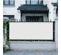 Filet d'ombrage 130 x 320 cm Protection Solaire avec Cordons Toiles D'Ombrages UV Protection avec Cordons pour Terrasse Jardin Extérieur Balcon, Blanc